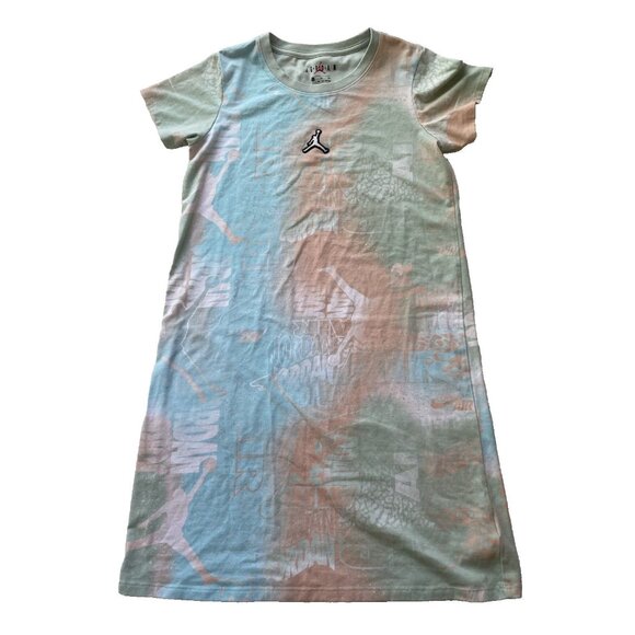 Nike Air‎ Jordan Girls Size XL 13-15 YRS Jumpman Graphic Tie Dye T-shirt Dress - Picture 1 of 5
